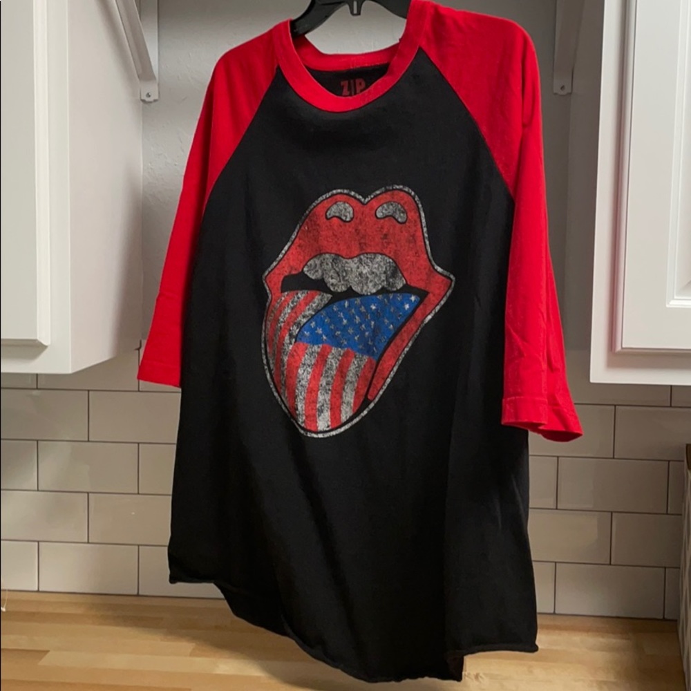 Rolling Stones baseball style shirt